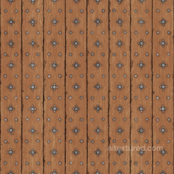 Archviz Castle Door Gate Medieval Metal Metallic - Seamless PBR Texture Wood texture preview