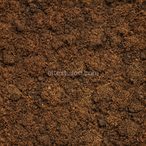 Preview — Seamless 3d texture pbr 8k peat layers ground surface with organic soil and soil clods