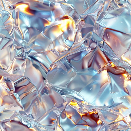 Seamless 3D PBR Texture of Glossy Wrinkled Transparent Plastic texture preview