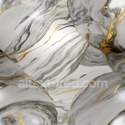 seamless Seamless 3D Gray Marble Sculpture PBR Texture with Gold Veins and Polished Finish texture 8k free download PBR