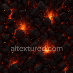 seamless Seamless 3D texture of charcoal embers with fire sparks PBR 8K texture 8k free download PBR