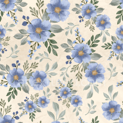 seamless Seamless 3D PBR Texture Featuring Blue Floral Pattern on Soft Fabric texture 8k free download PBR
