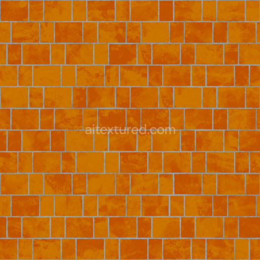 Tiles Pbr Seamless Texture Orange Brick Surface