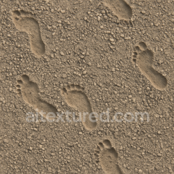 seamless Seamless 8k PBR 3d Texture of Gravel Footprints with Footstep Trail texture 8k free download PBR