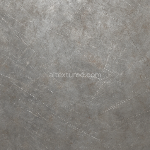 Seamless 3d texture pbr 8k scratched steel surface with deep scratches and abrasion marks