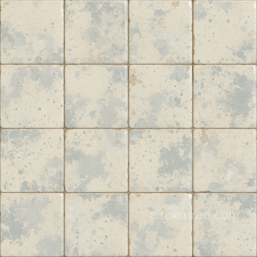 Glossy Ceramic Tiles With Faint Chalk Paint Residue Surfaces, smooth, rough texture preview