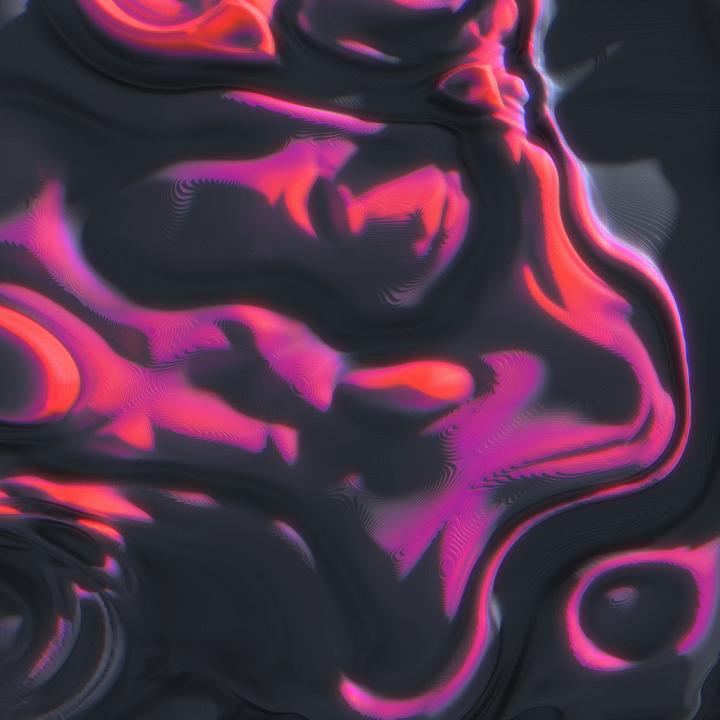 Plastic Featuring Neon Pink and Black Abstract Glow seamless PBR texture preview