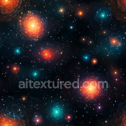 seamless Seamless 3D Space PBR Texture with Abstract Cosmic Nebula & Starfield texture 8k free download PBR