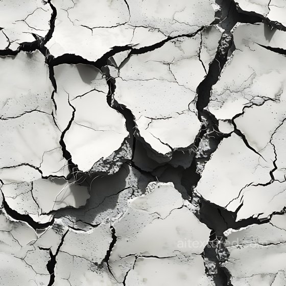 Cracked Plaster Texture Featuring Deep Fractures And Peeling Layers Cracked & Holes texture preview