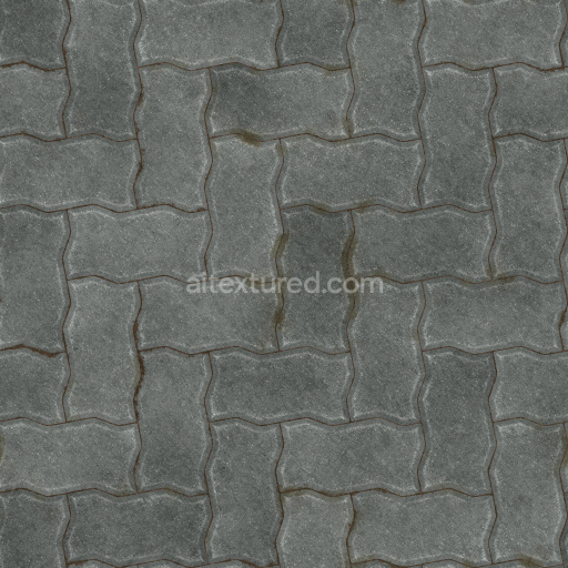 Paving Stone Tileable Seamless Pbr Texture Dark Weathered Rock Surface