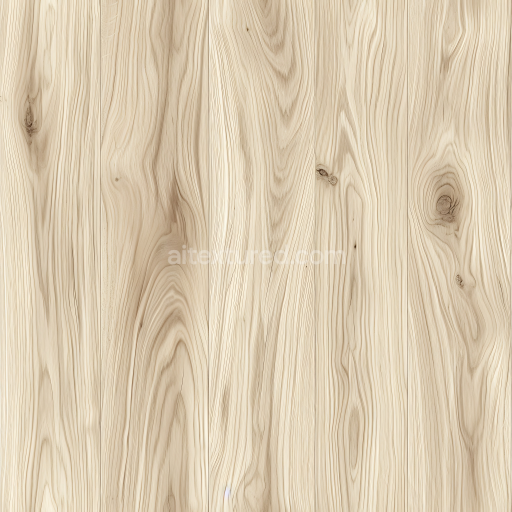 Seamless 3D PBR Texture of Light Pine Wood with Natural Knots and Grain