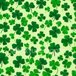 seamless Seamless 3D PBR Digital Paper Texture Featuring Vibrant Green Shamrock Patterns texture 8k free download PBR