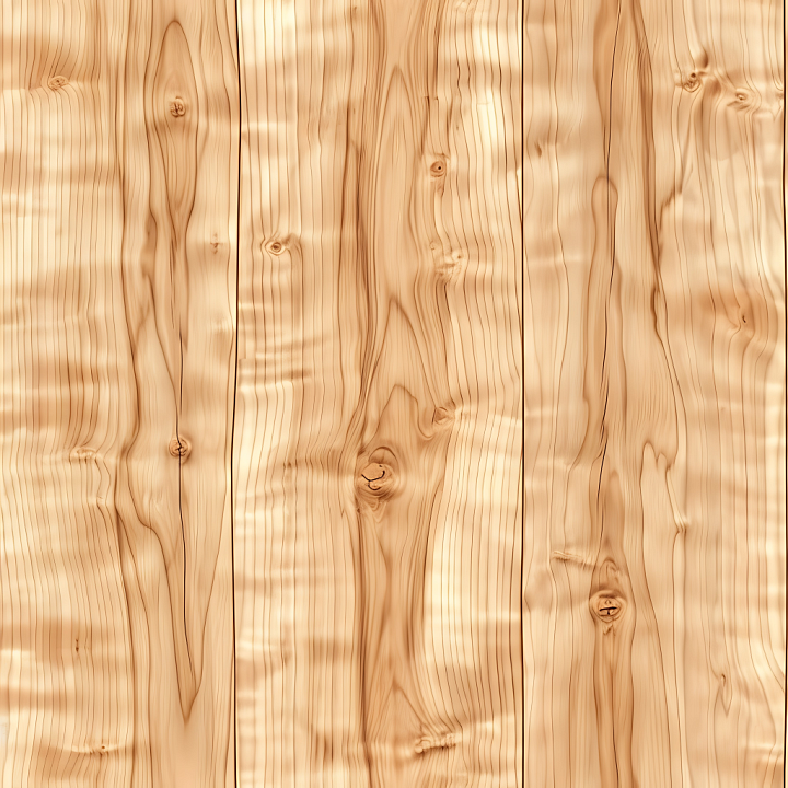 Light Pine Wood Planks with Natural Knots and Grain seamless PBR texture preview