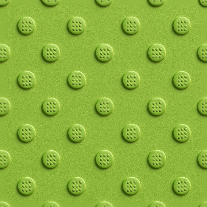 Tactile Plate With Braille Dots On Matte Surface And Safety Green Hue seamless PBR texture preview