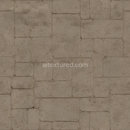 Concrete Wall — Patterned Concrete Wall Patterned — PBR seamless 3D texture