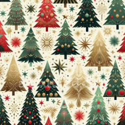 seamless Seamless 3D PBR Texture of Stylized Christmas Trees with Decorative Stars texture 8k free download PBR