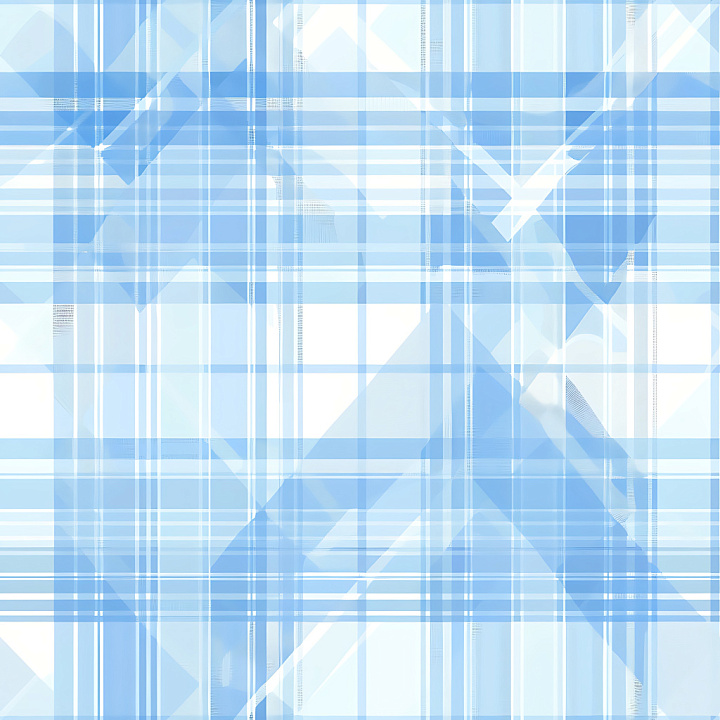 Light Blue and White Plaid Fabric Pattern seamless PBR texture preview
