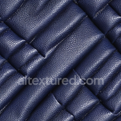 seamless Seamless 3D Navy Blue Pebbled Leather Upholstery PBR Texture with Padded Quilted Panels texture 8k free download PBR