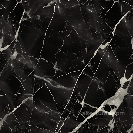 Black Marble PBR Texture Featuring Elegant White Vein Patterns Marble texture preview