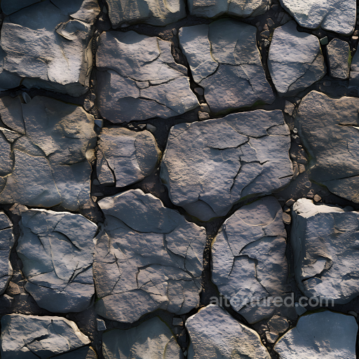 cracked stone wall PBR texture with weathered irregular slabs and rough surface seamless Stone PBR texture