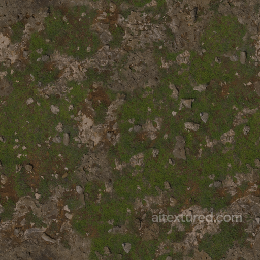 Rock Moss Rough - Moss Rough Uneven Uneven Weathered Stones seamless Rock PBR texture