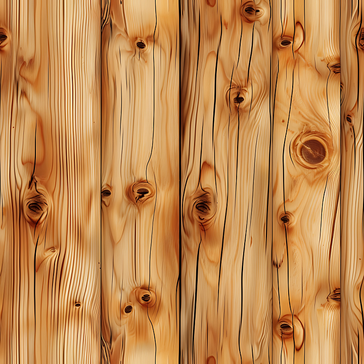Pine Wood Featuring Knotted Planks and Natural Grain seamless PBR texture preview