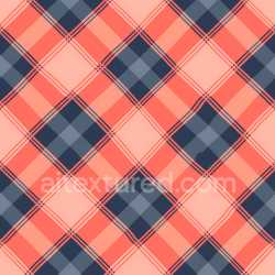 seamless Seamless 3D PBR Plaid Texture Featuring Coral and Navy Blue Pattern texture 8k free download PBR
