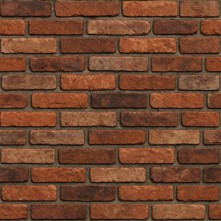 Patterned Old Brick seamless PBR texture preview