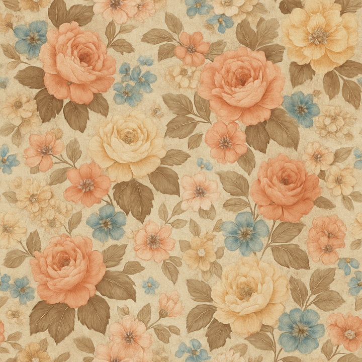 Floral Pattern seamless PBR texture preview
