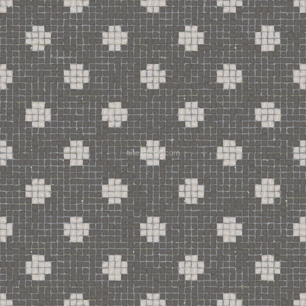 Seamless paving stones texture with a decorative pattern