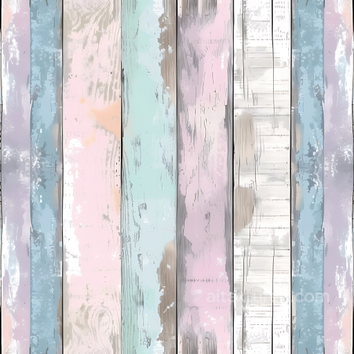 Painted Wood Planks Texture in Soft Pastel Tones seamless Wood PBR texture