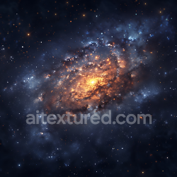 seamless Seamless 3D Space PBR Texture of a Vibrant Spiral Galaxy with Glowing Core and Star Clusters texture 8k free download PBR
