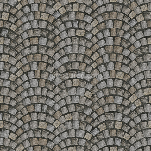 Paving Stones Seamless Tileable Pbr Texture Cobblestone Grey Natural Urban