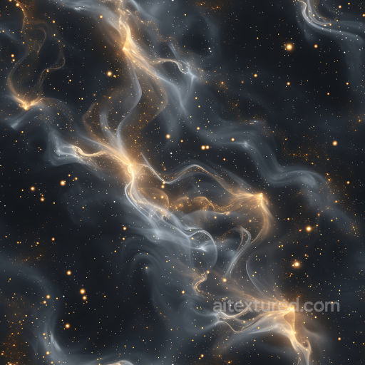 Space PBR Texture Featuring Glowing Nebula and Starfield seamless Star, space, planets PBR texture