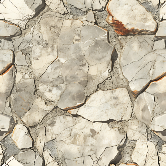 Cracked Stone Ground PBR Texture with Natural Clay and Erosion Details Stone texture preview