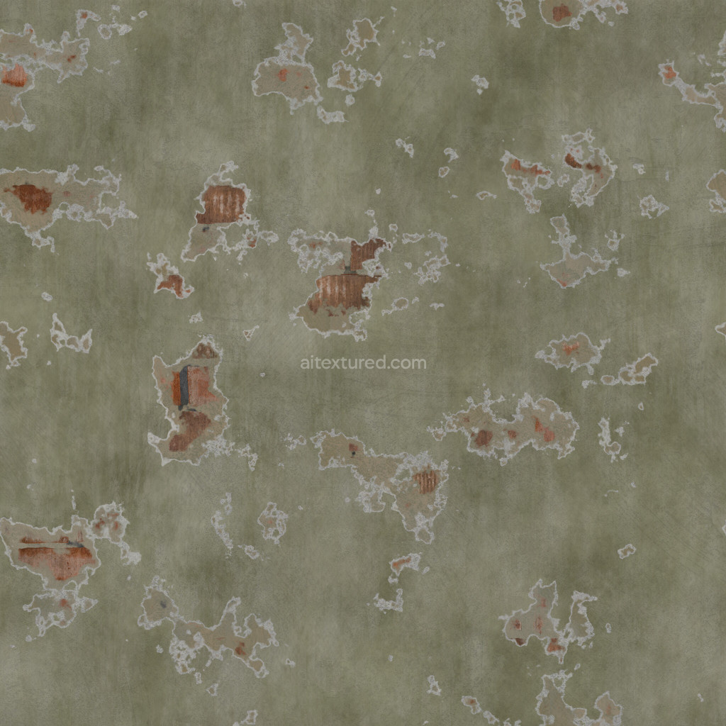 Seamless painted plaster texture with weathered details