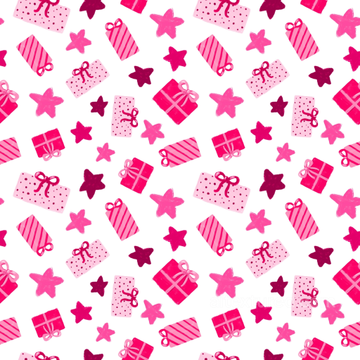 All Christmas Digital paper Texture of Pink and Red Gift Boxes with Stars Pattern seamless All Christmas Digital paper PBR texture