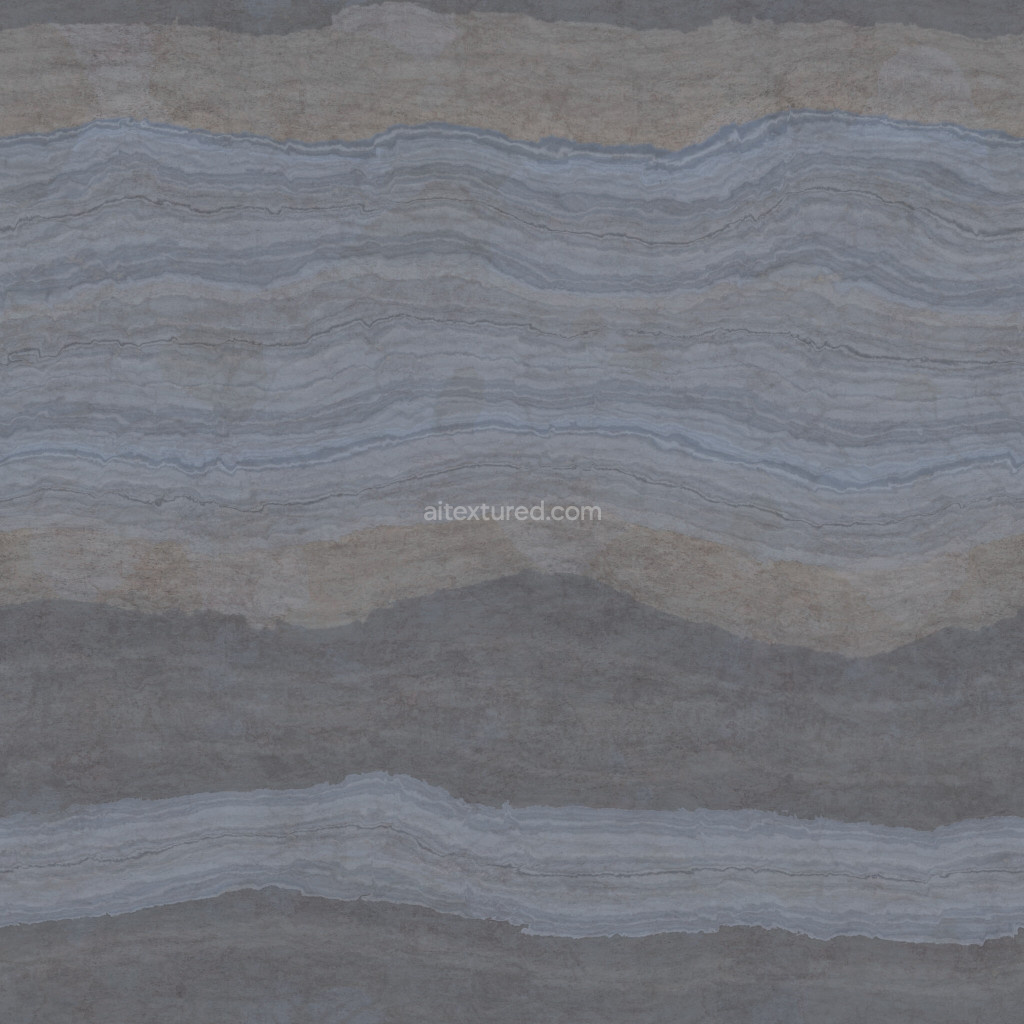 Seamless travertine PBR texture for 3D rendering