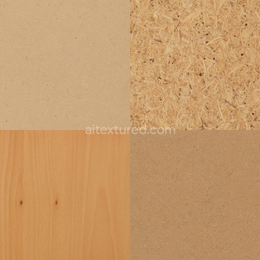Seamless 3D Texture PBR 8K Chipboard Veneered Surface with Wood Veneer Beech