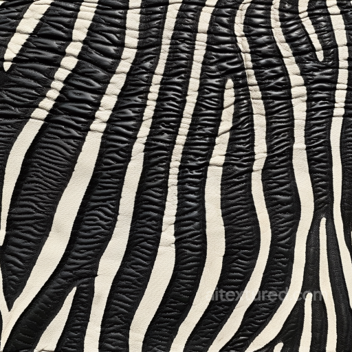 Black and White Textured Leather with Wrinkled Grain Pattern seamless Leather PBR texture