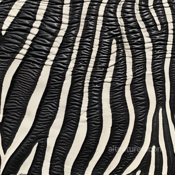 Black and White Textured Leather with Wrinkled Grain Pattern Leather texture preview