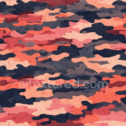 seamless Seamless 3D Stylized Camouflage PBR Texture with Coraled Pink and Navy Organic Patches texture 8k free download PBR