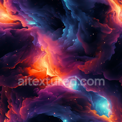 seamless Seamless 3D PBR Space Texture Featuring Vivid Nebula Clouds & Luminous Starfield texture 8k free download PBR