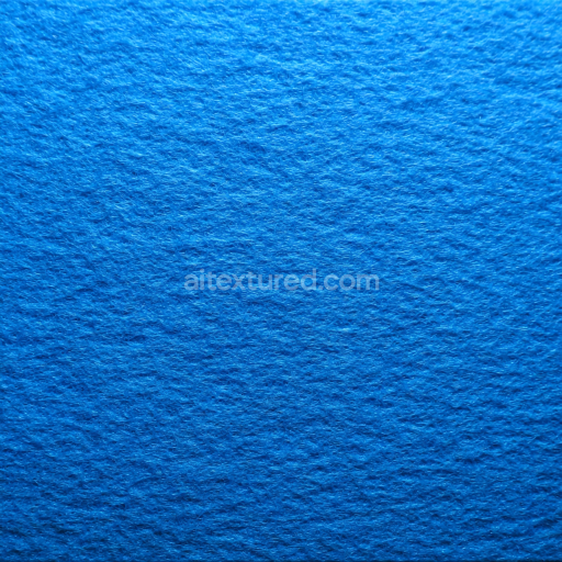 Seamless 3D Felt PBR Texture Featuring Dense Soft Blue Wool-like Fibers