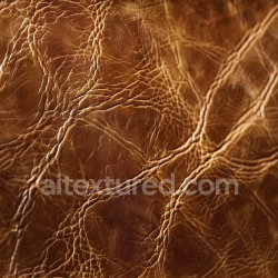 seamless Seamless 3D PBR Texture of Distressed Brown Leather with Prominent Wrinkles texture 8k free download PBR