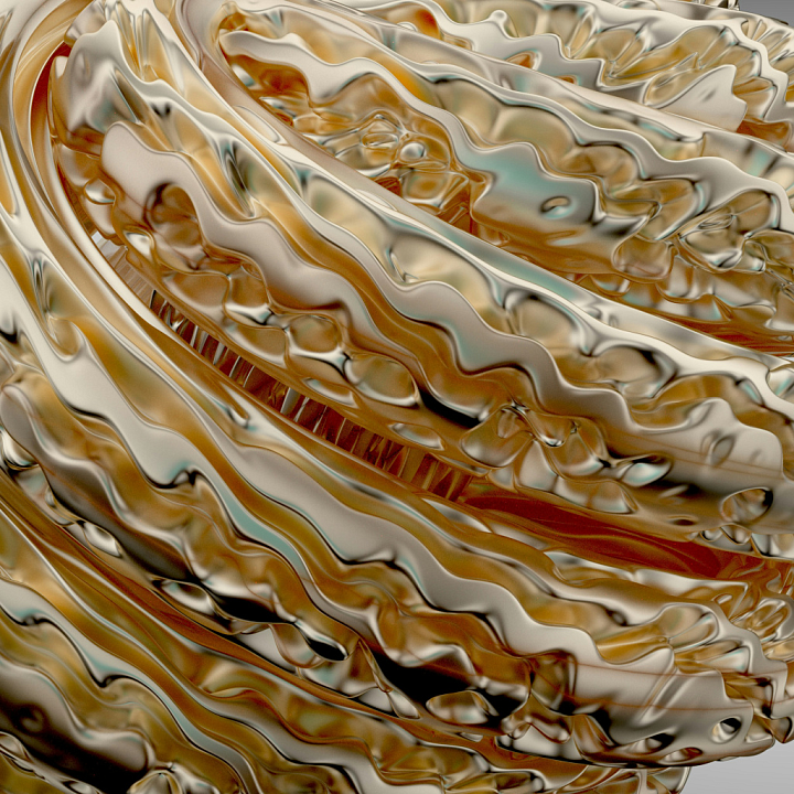 Highly Reflective Metal Ripple seamless PBR texture preview