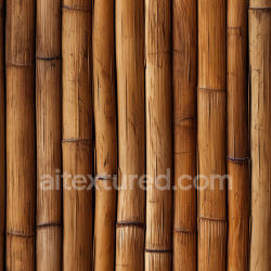 seamless Seamless 3D PBR Bamboo Texture Featuring Vertical Brown Culms with Natural Grain texture 8k free download PBR