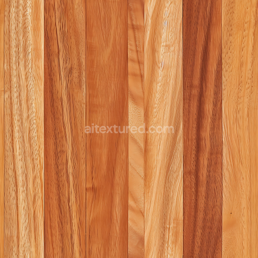 Seamless 3D Wood PBR Texture Featuring Natural Light Hardwood Planks with Subtle Grain Variations