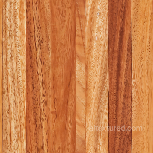Wood PBR Texture Featuring Natural Light Hardwood Planks with Subtle Grain Variations seamless Wood PBR texture