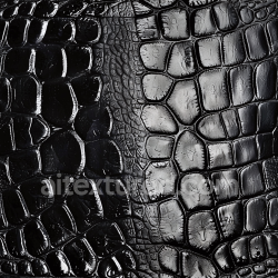 seamless Seamless 3D PBR Glossy Black Crocodile Leather Texture with Detailed Scale Pattern texture 8k free download PBR